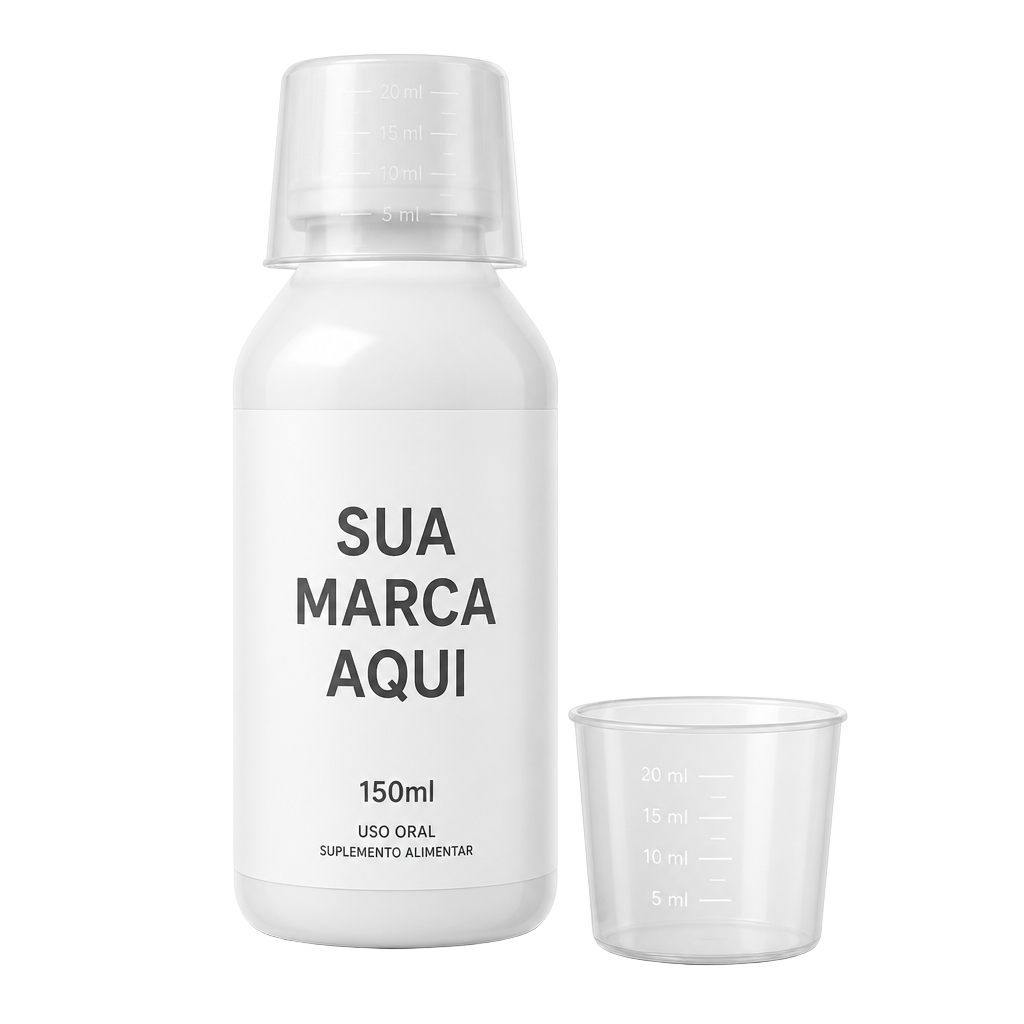 Mockup de Xarope com a sua marca